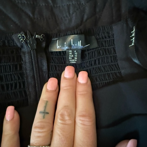 Nicole Miller Black Long Sleeve Dress - Picture 4 of 4